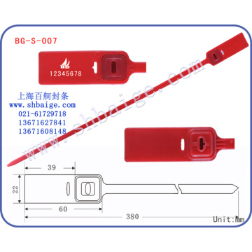 étiquette de joint en plastique BG-S-007, joints de sécurité, serrure de porte